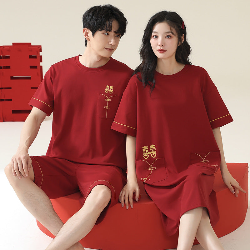 Casual outerwear couple home wear