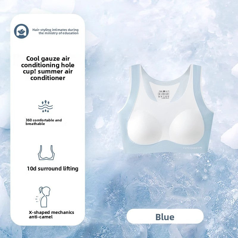 A thin sports vest for teenage girls