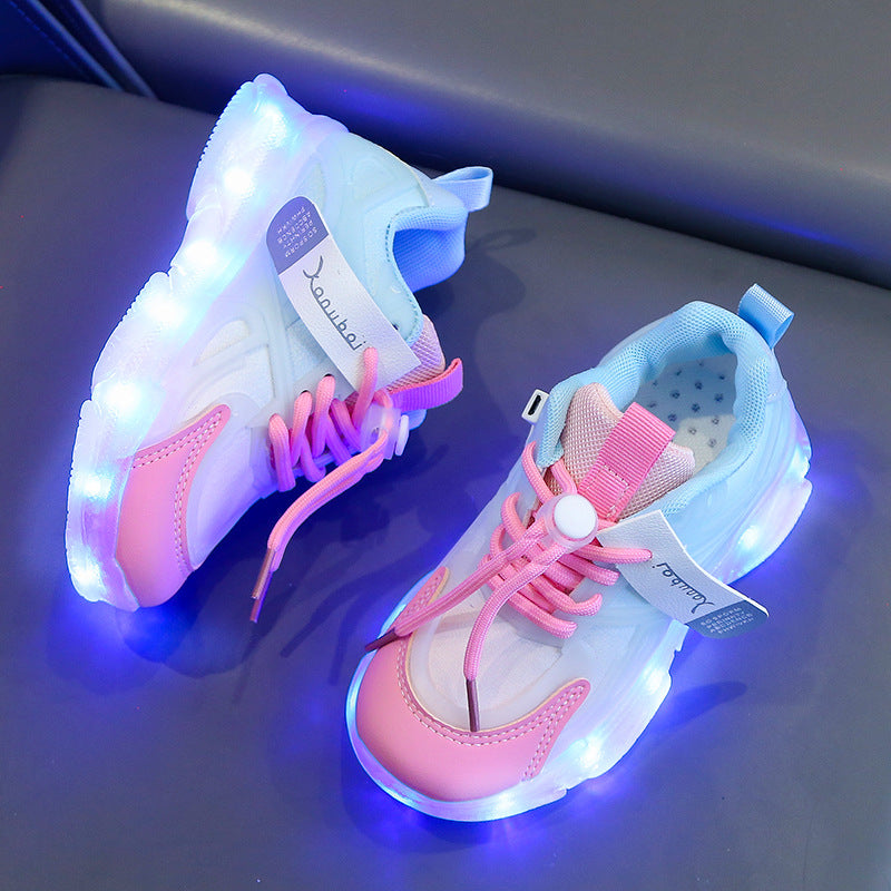 Rechargeable LED Light Up Shoes for Kids Boys Girls