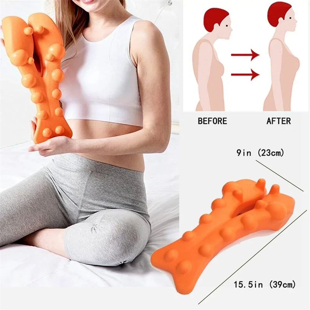 Ultimate Neck Relief: Cervical Traction Device & Trigger Point Massager for Pain-Free Living
