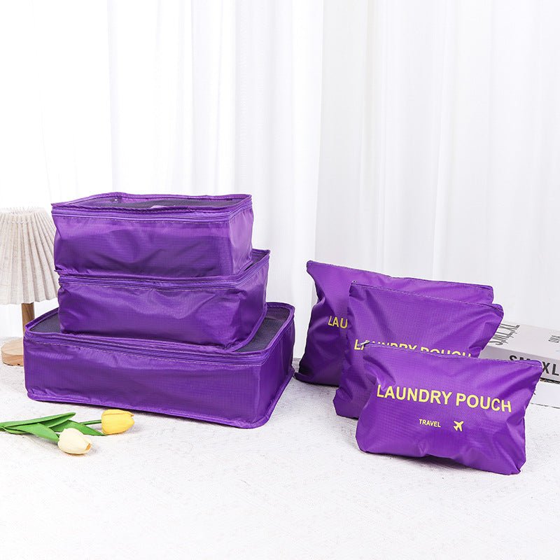 6 - Piece Travel Storage Bag Set - Journey Must Haves