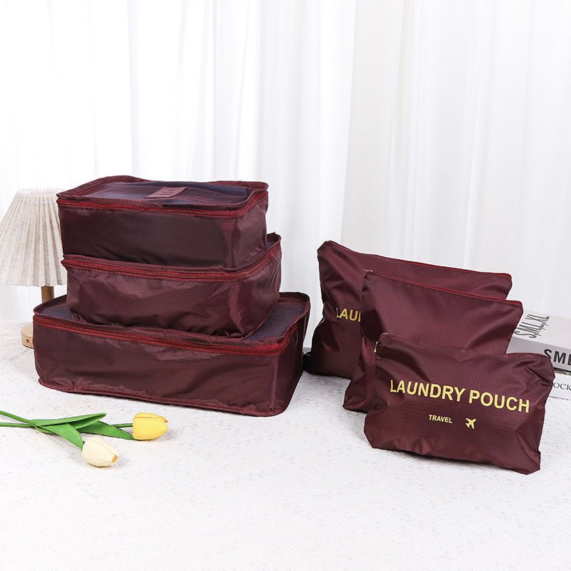 6 - Piece Travel Storage Bag Set - Journey Must Haves