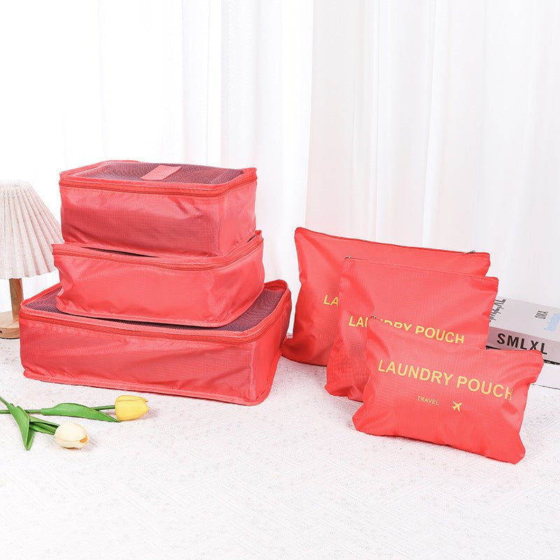 6 - Piece Travel Storage Bag Set - Journey Must Haves