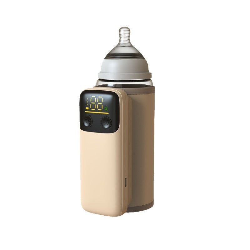 Wireless heating milk bottle insulation cover