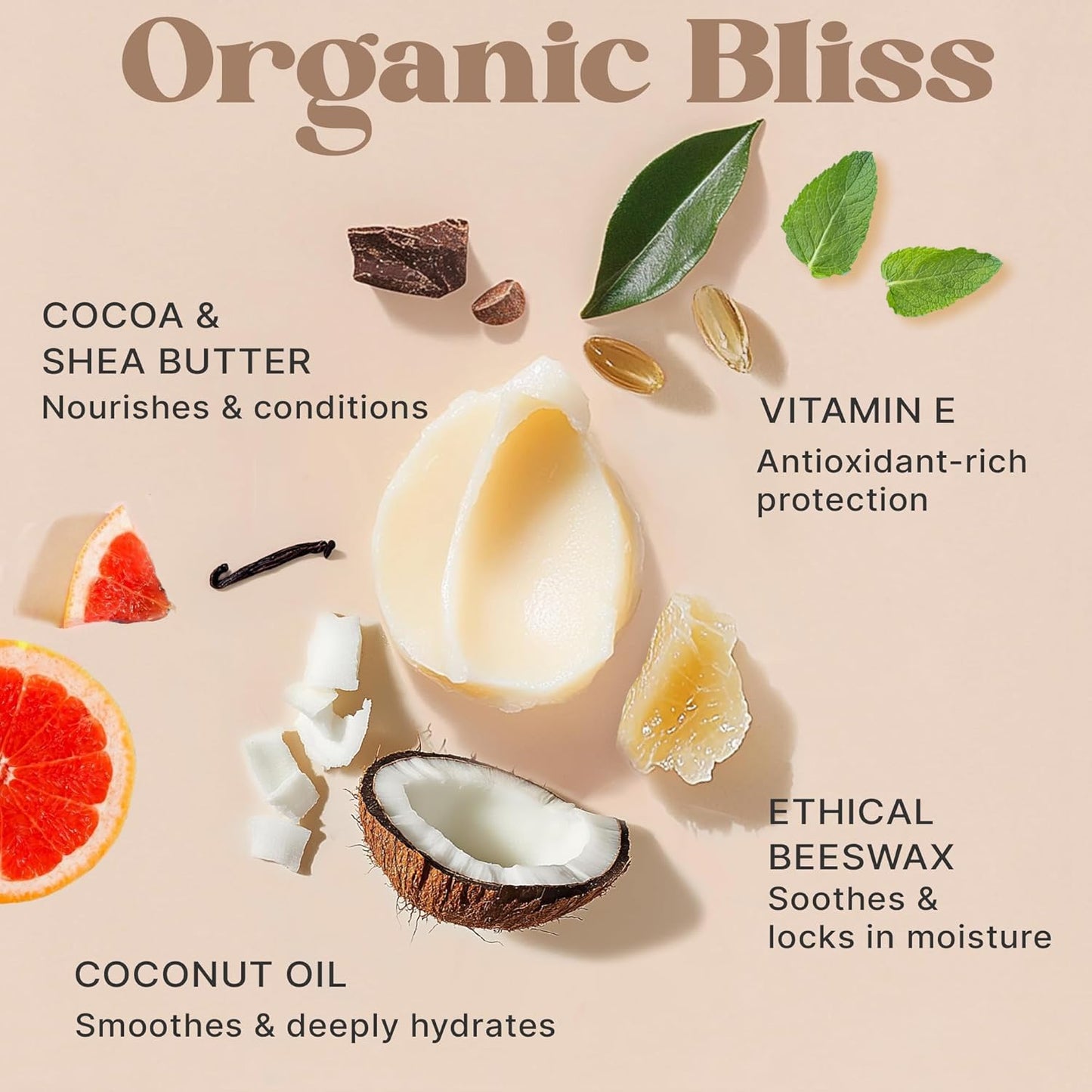 USDA Organic Lip Balm Gift Set - 12 Pack of Moisturizing Flavors for Hydrated, Beautiful Lips - Made in the USA with Natural Ingredients