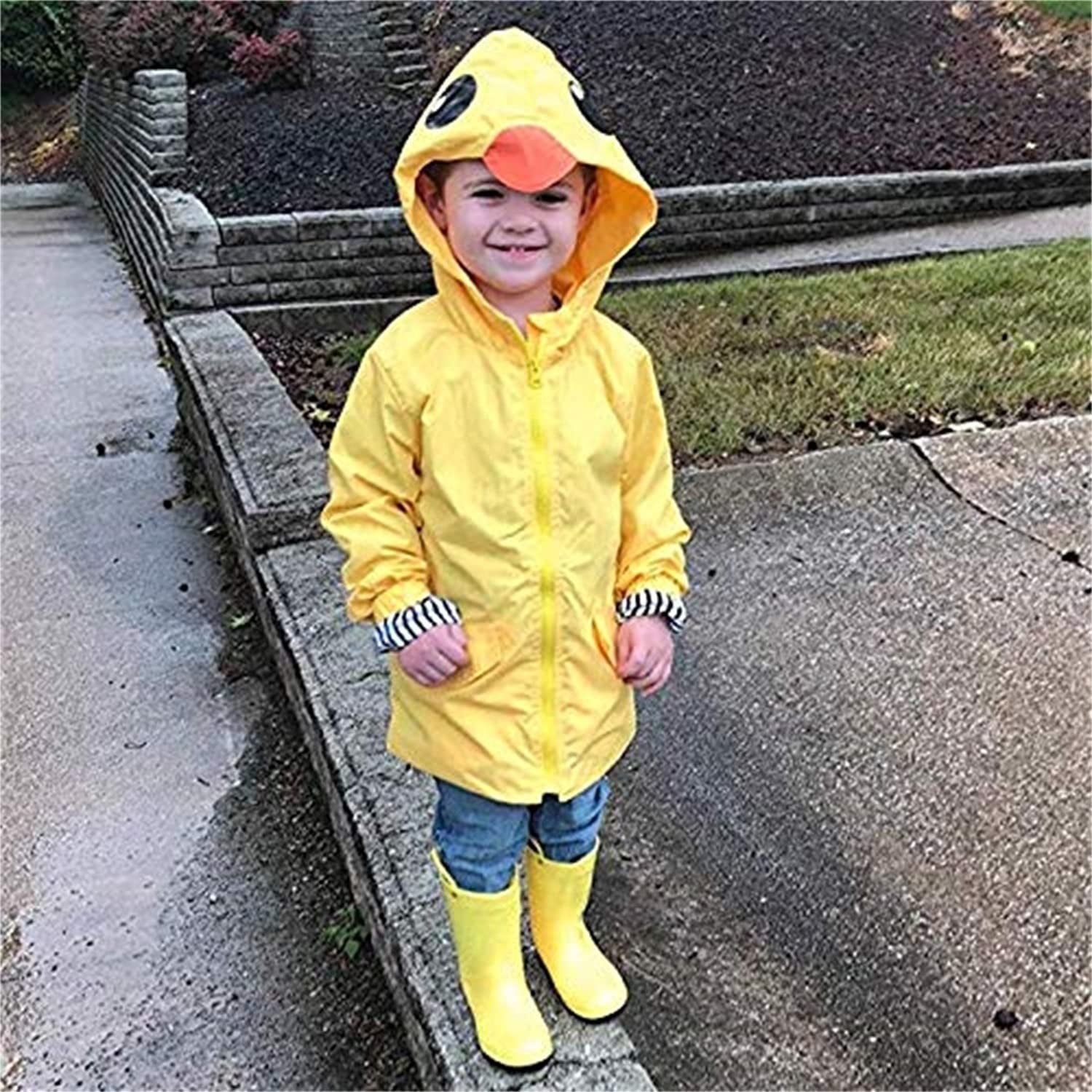 Adorable Duck-Themed Rain Jacket for Toddlers – Perfect for Rainy Days and Windy Weather!