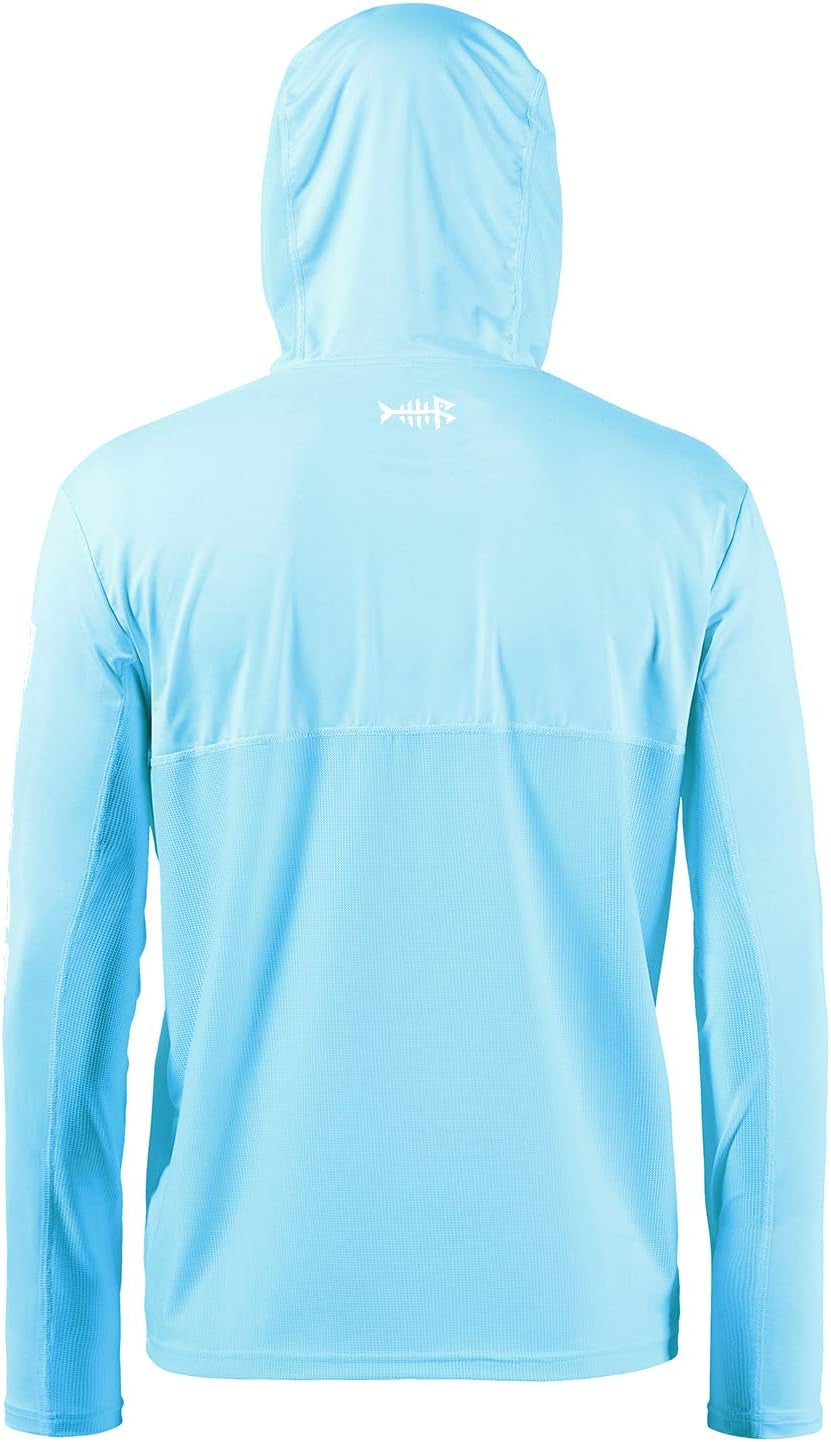Stay Cool and Protected with Our UPF 50+ Men's Long Sleeve Performance Fishing Hoodie