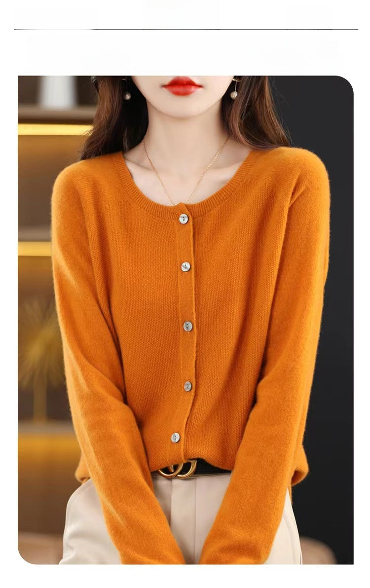 Womens Wool Knit Cardigan