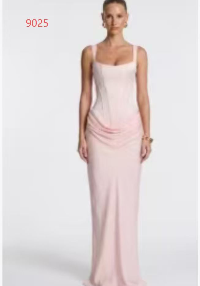 Sleeveless Backless Bodycon Long Dress with Fish Tail Hem