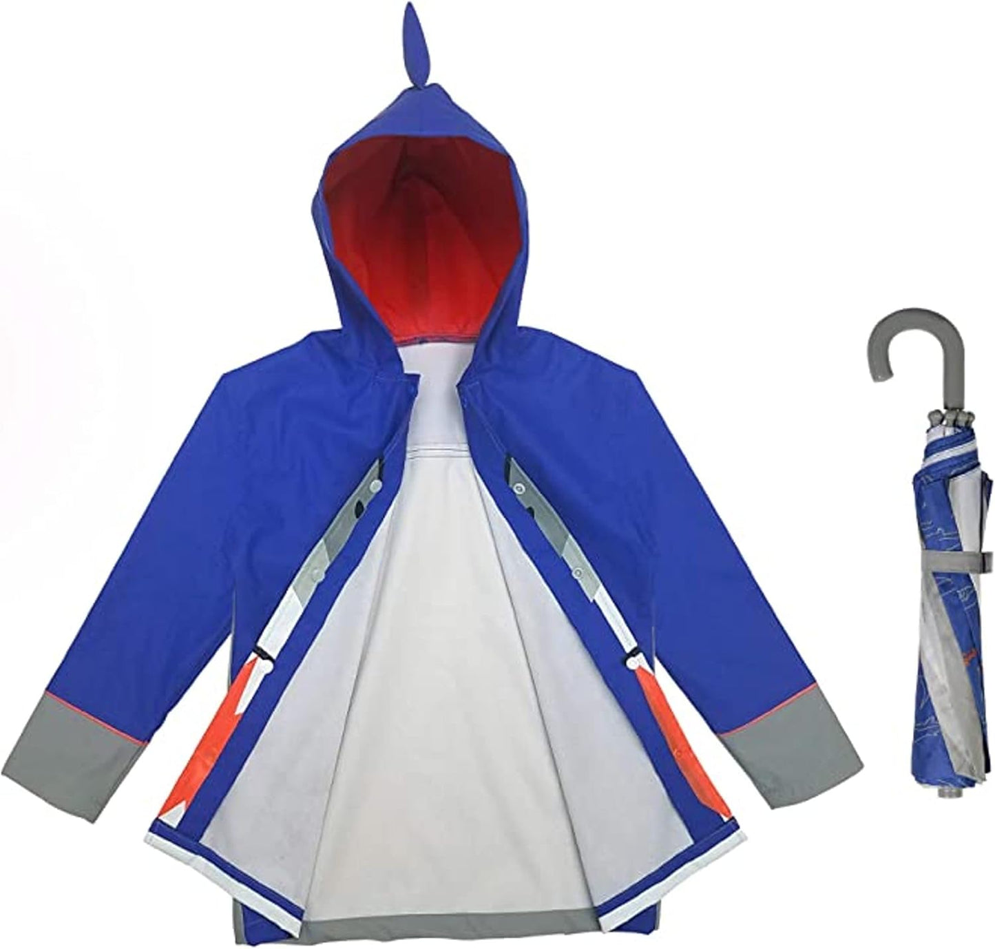 Kids Umbrella for Girls and Boys & Rain Coats Set -Toddler Umbrellas Kids Raincoat Boys Girls Jacket