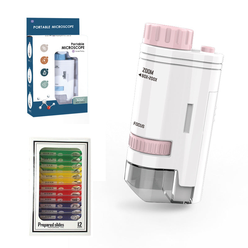 Mini Portable Microscope for Kids Science Exploration