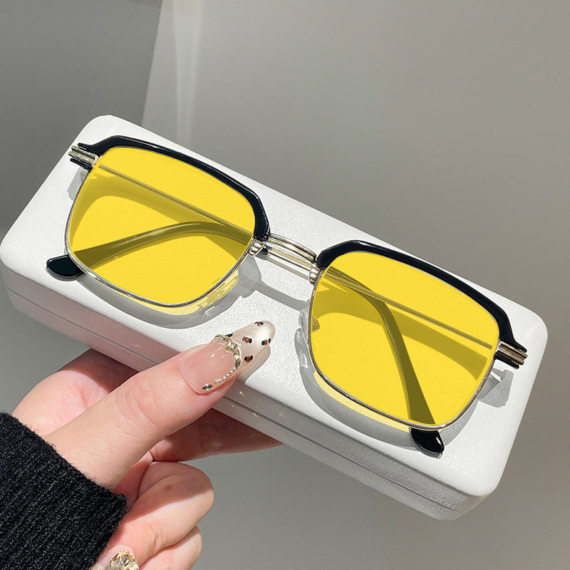 Blue-light-blocking glasses