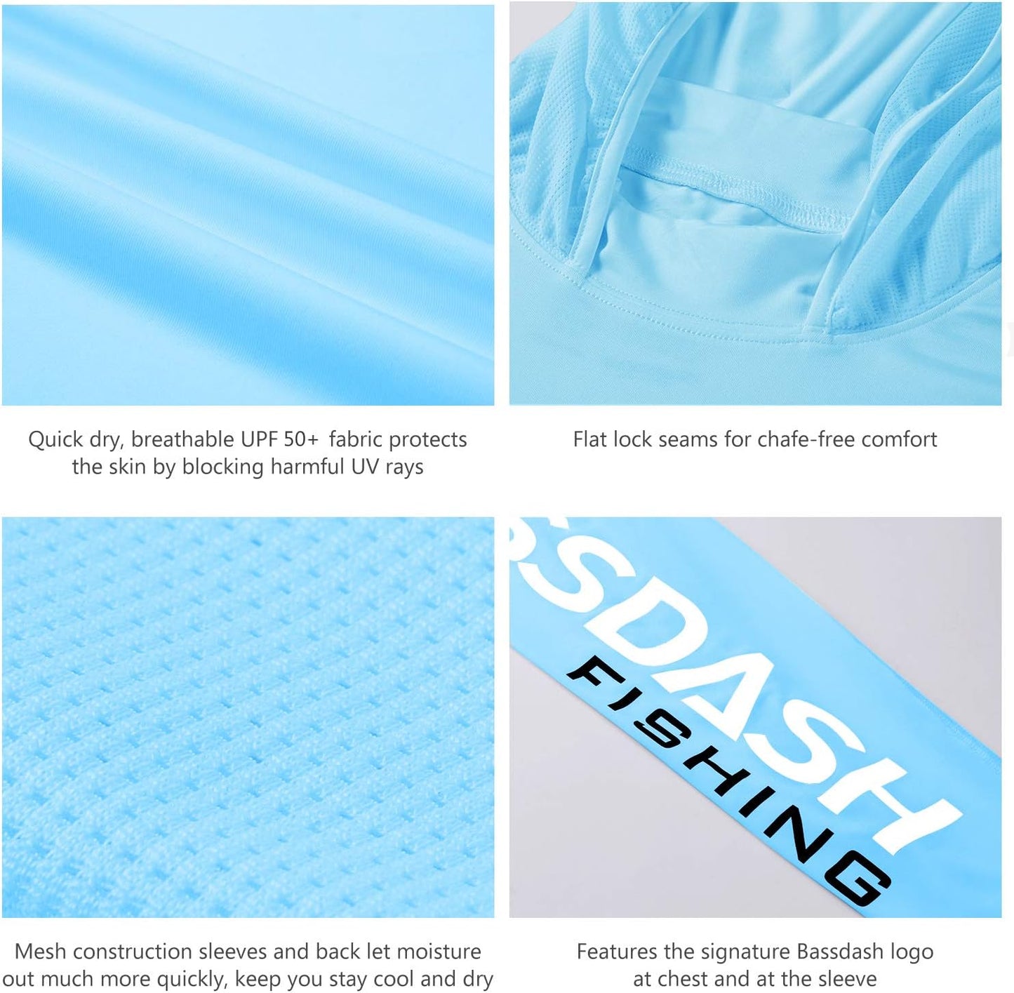 Stay Cool and Protected with Our UPF 50+ Men's Long Sleeve Performance Fishing Hoodie