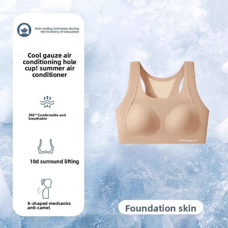 A thin sports vest for teenage girls