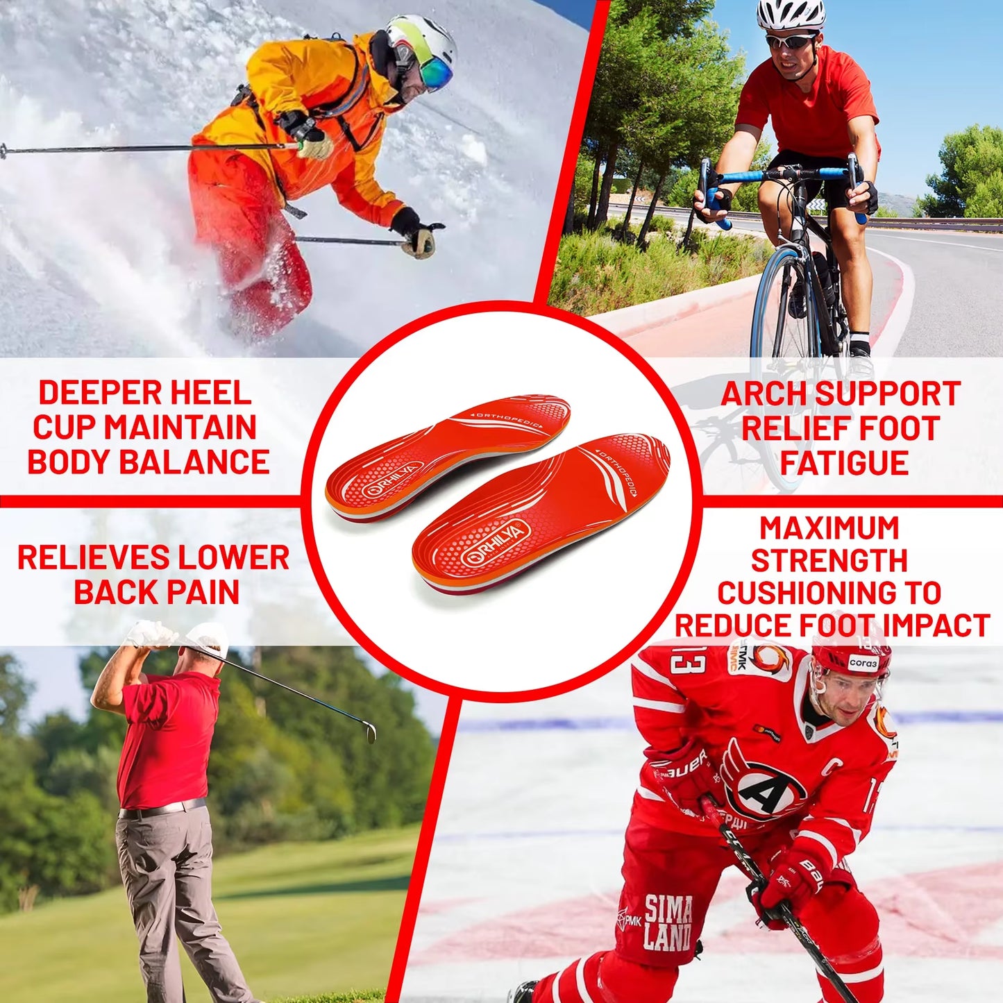 Revolutionary Orthopedic Sport Insoles for Ultimate Flat Foot & High Arch Support - Unmatched Comfort for Men & Women Sneakers