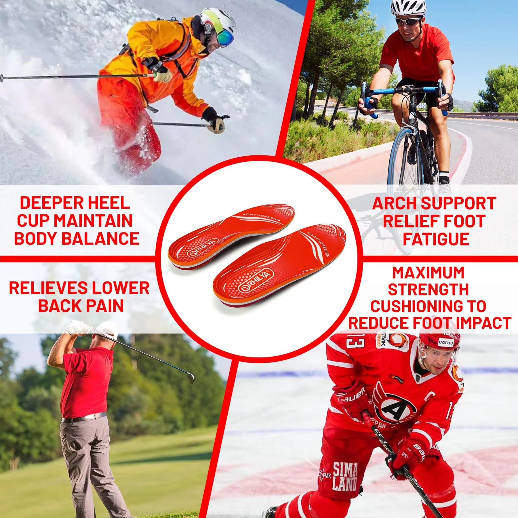 Revolutionary Orthopedic Sport Insoles for Ultimate Flat Foot & High Arch Support - Unmatched Comfort for Men & Women Sneakers