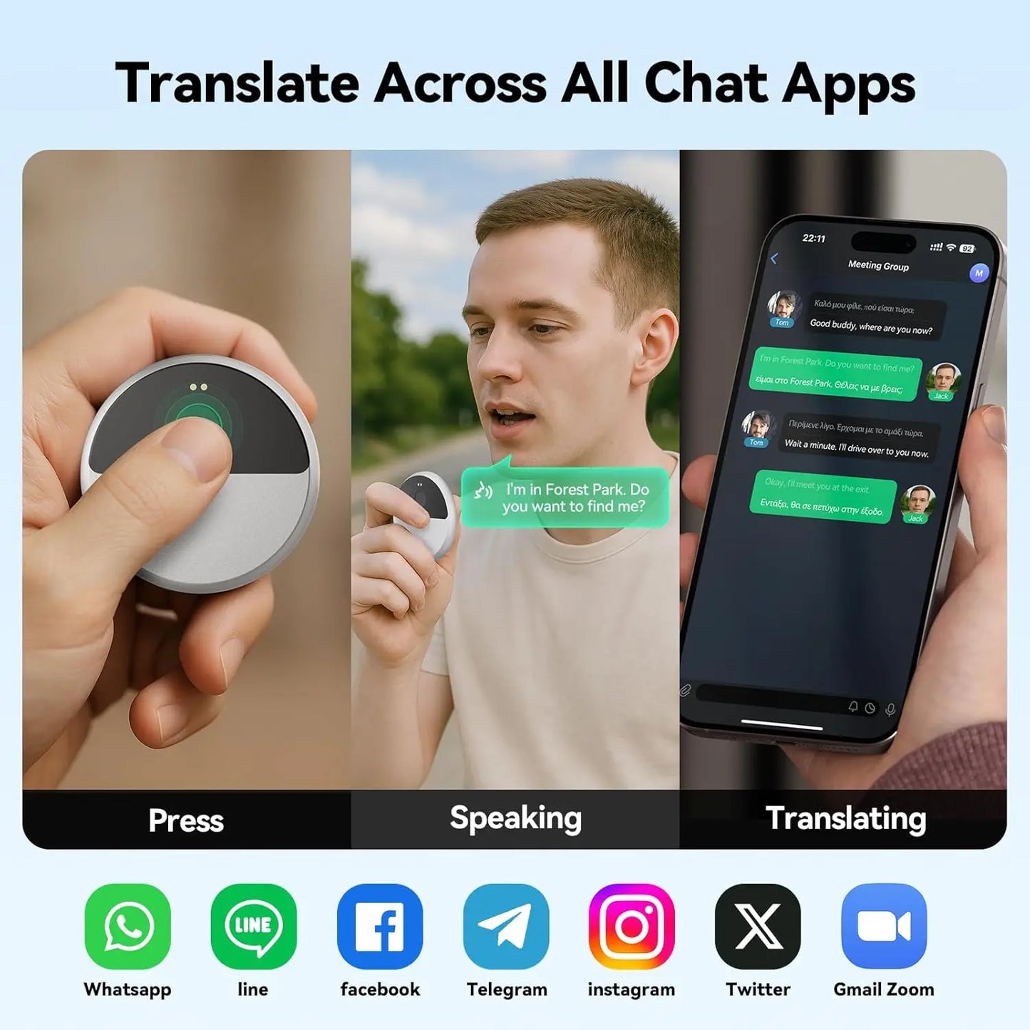 Transform Your Communication with the Innaio AI Translator T9 - Your Portable Language Companion!