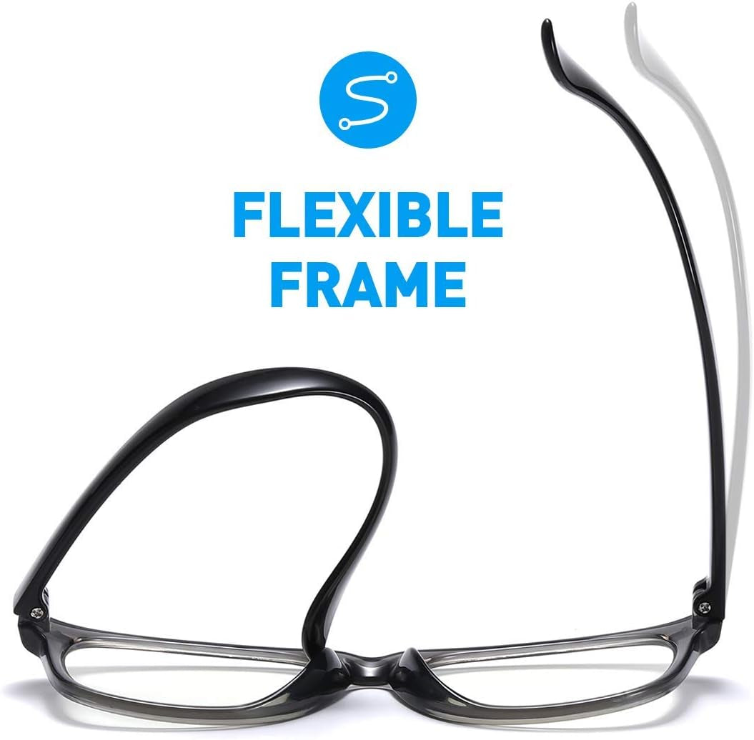 Protect Your Child's Eyes with Our Stylish 2-Pack of Blue Light Blocking Glasses for Kids Ages 3-9 - Anti Blue Light & Headache Relief in Transparent Black and Pink