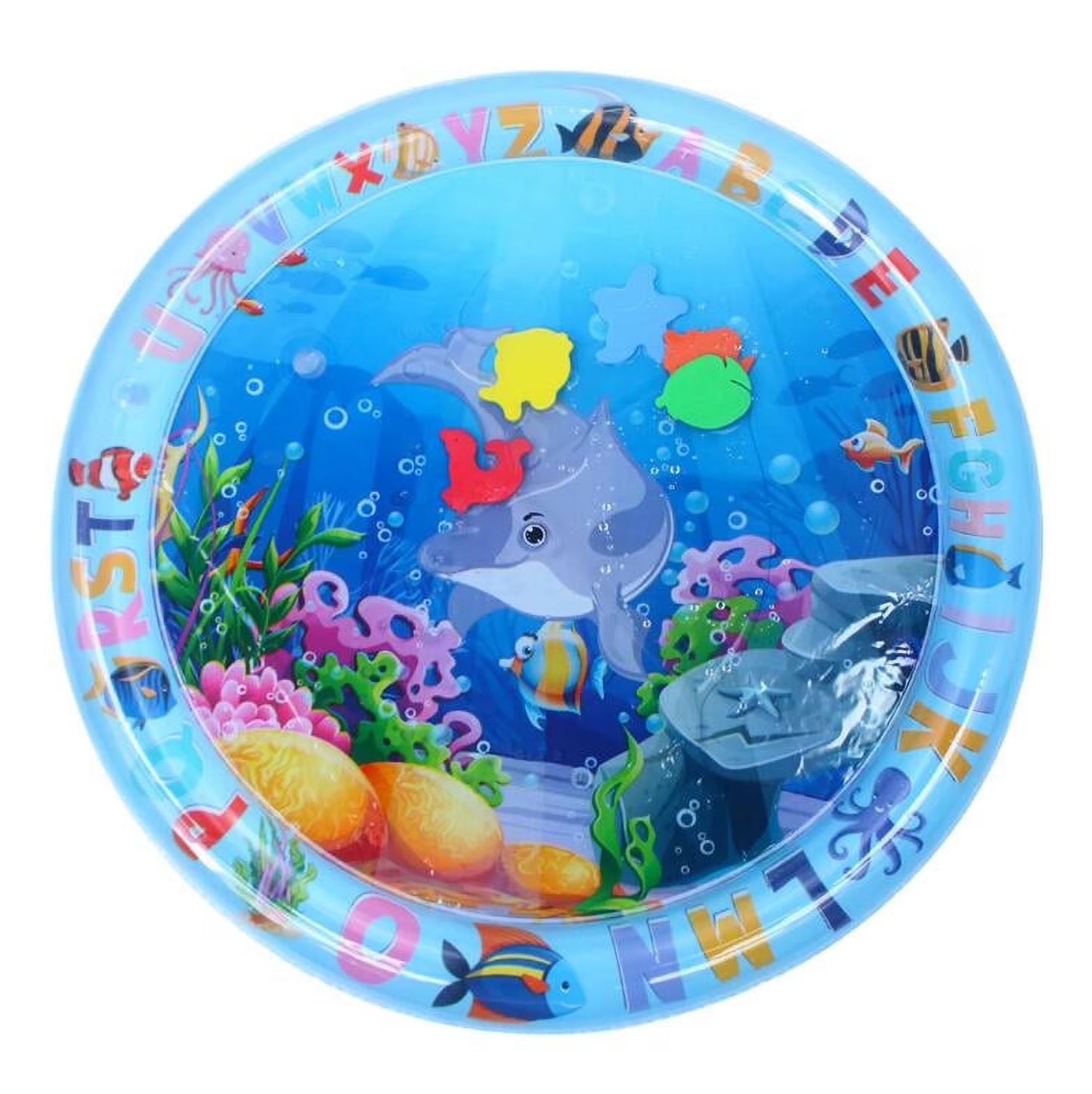 Engaging Tummy Time Water Mat - Inflatable Ocean-Themed Play Center for Newborns and Toddlers, Ideal for Growth and Development