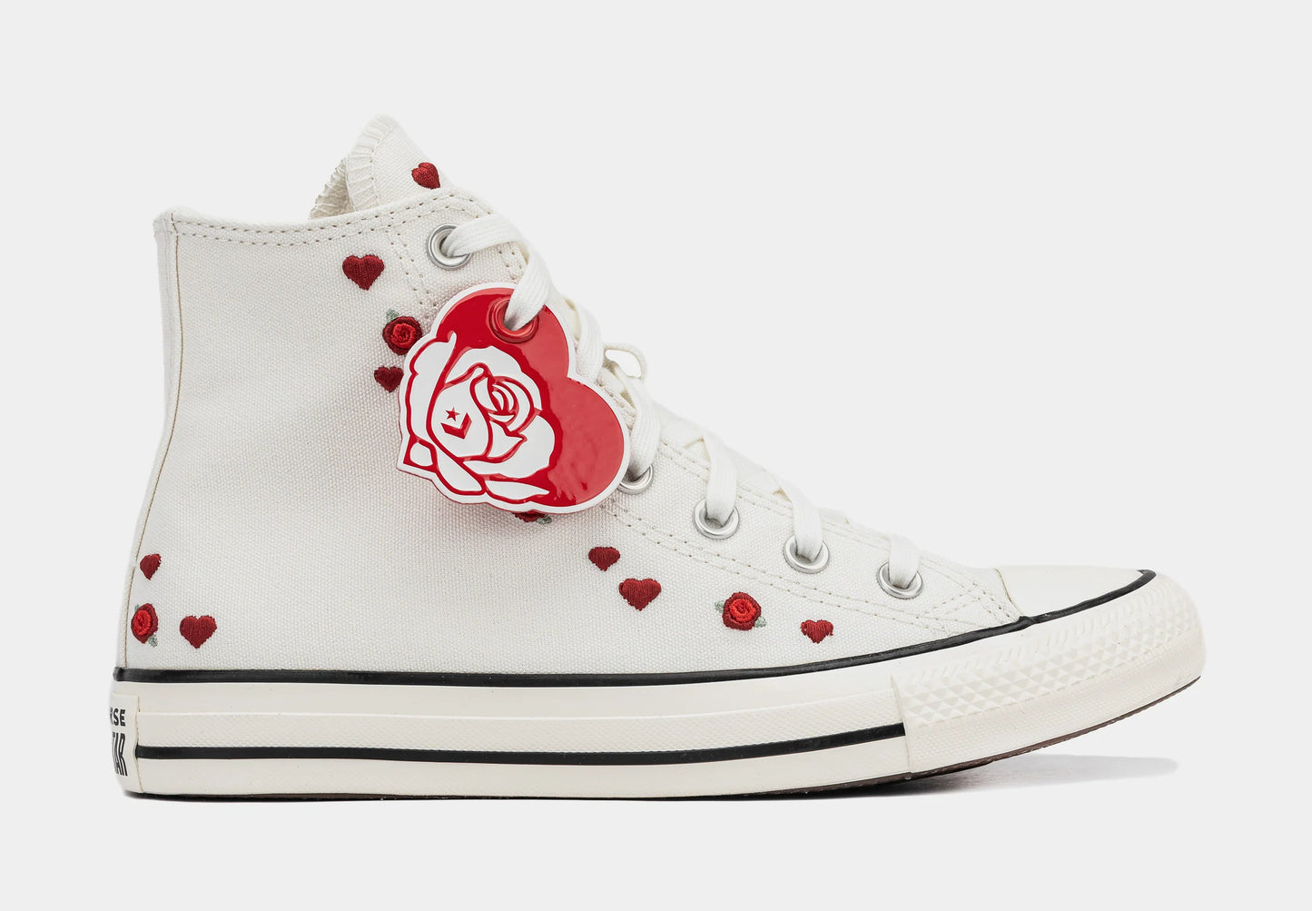 Elevate Your Style with Chuck Taylor All Star High Valentine's Day Women's Lifestyle Shoes in White and Red