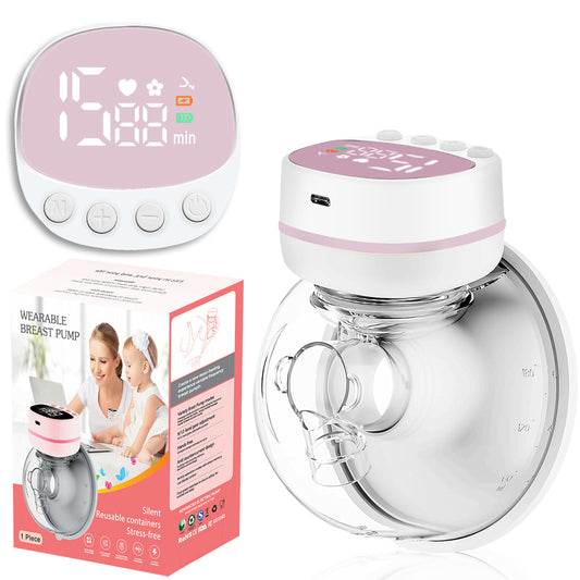 Wearable electric breast pump