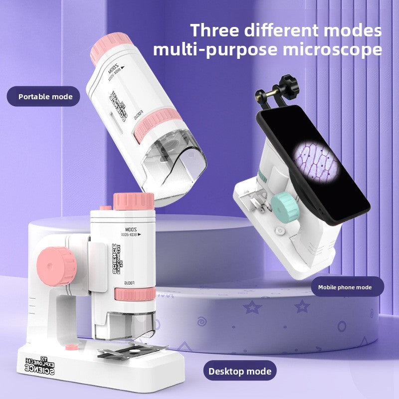 Mini Portable Microscope for Kids Science Exploration