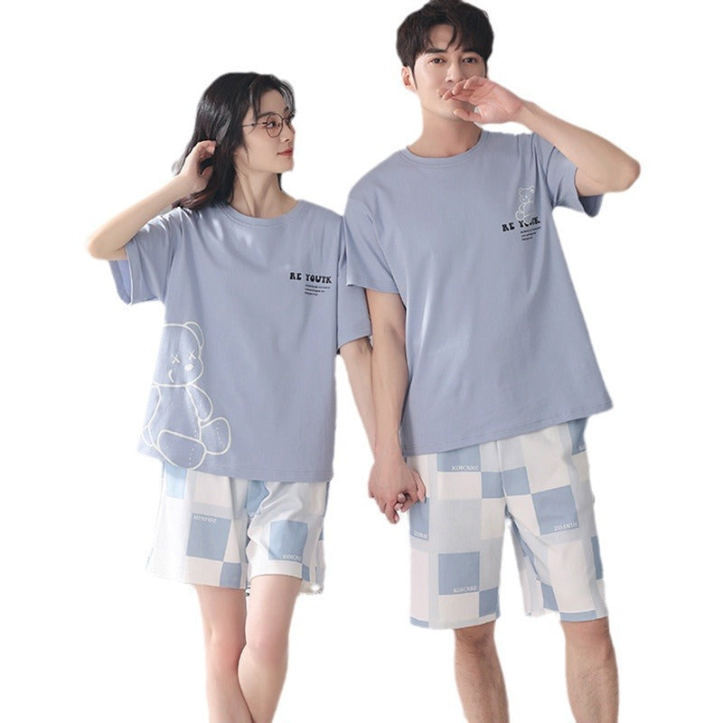 Casual outerwear couple home wear