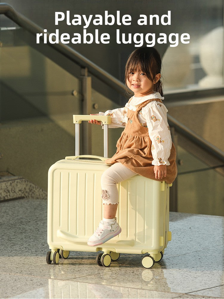 Children Ride-On Luggage Case with Universal Wheels