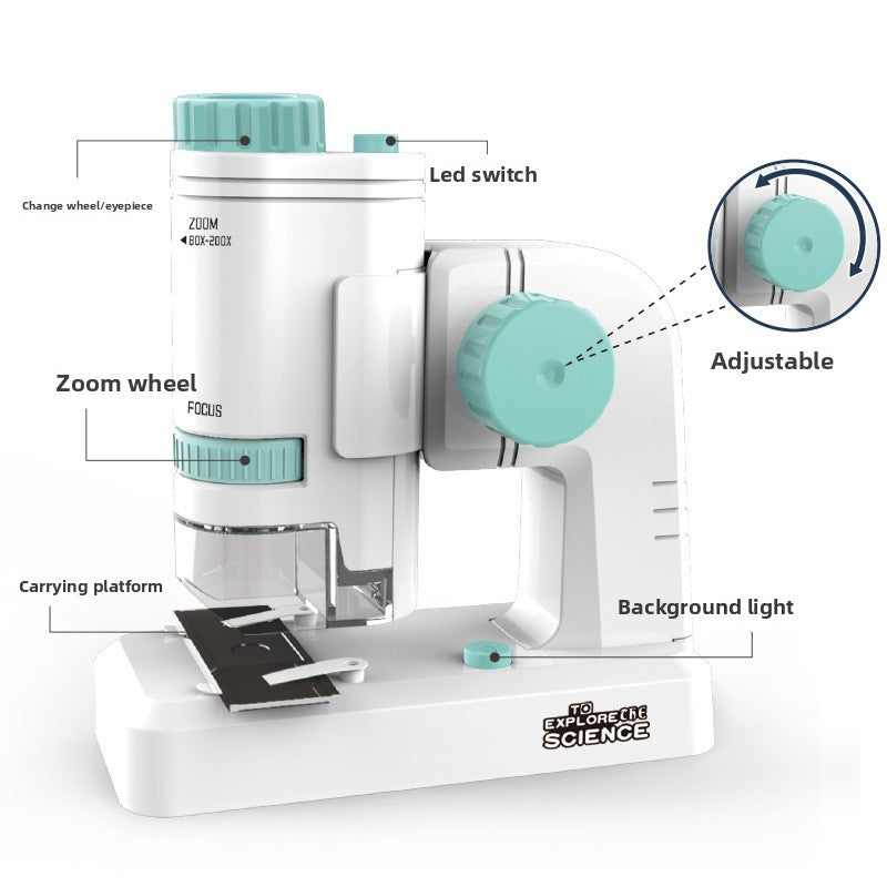 Mini Portable Microscope for Kids Science Exploration
