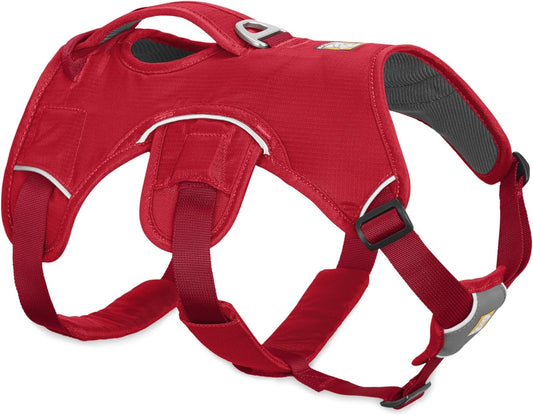 Ultimate Support Dog Harness for Every Adventure - Web Master Multi-Use Harness in Red Currant, X-Small