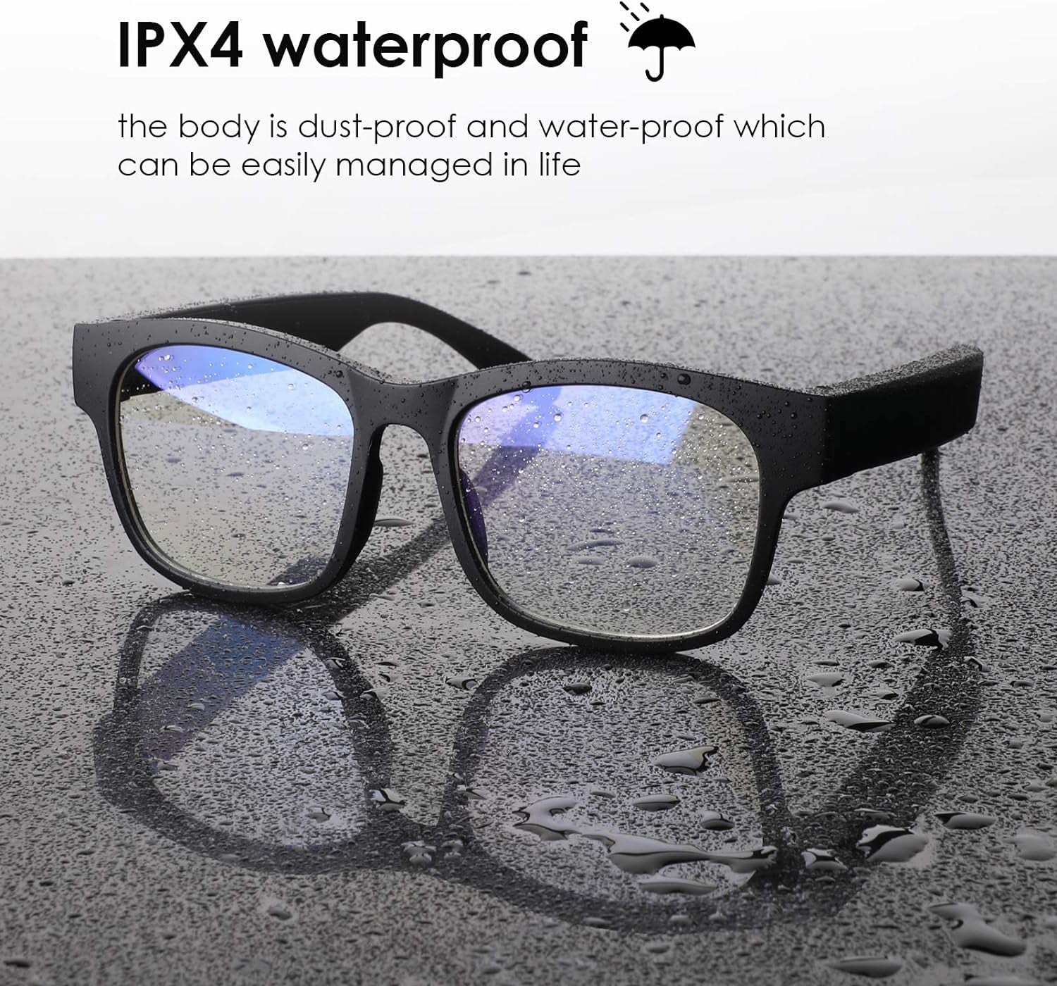 Revolutionary Smart Audio Glasses - Wireless Bluetooth Sunglasses with Polarized Lenses and IPX4 Waterproof Design