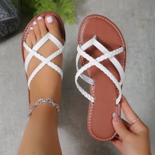 Woven Flat Beach Sandals