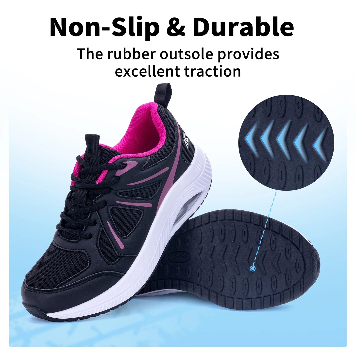 Step into Comfort: Women's Arch Support Wide Width Walking Sneakers for Plantar Fasciitis Relief - Stylish and Supportive Tennis Shoes in Sizes 6-11