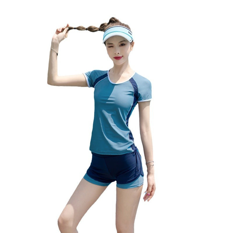 Split Push Up Swimsuit with Slimming Design