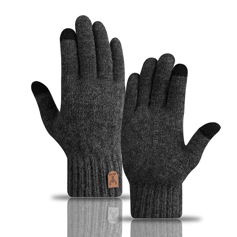 knitted gloves