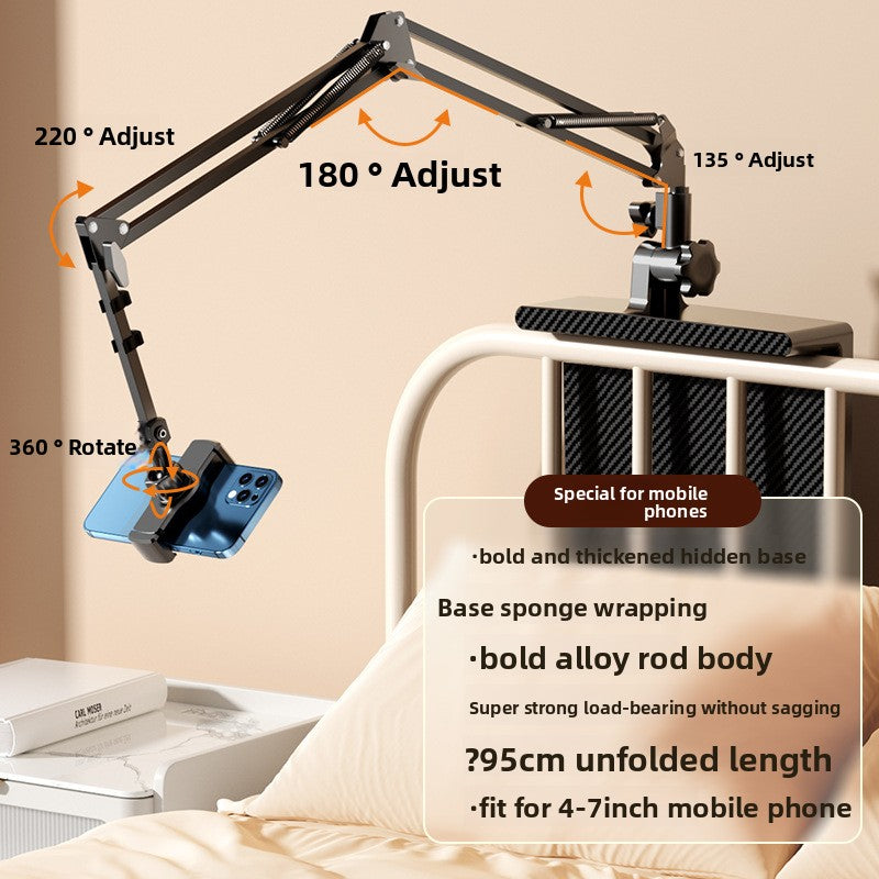 Headboard mobile phone and tablet holder