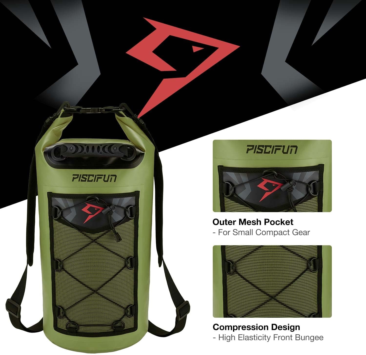 Ultimate Waterproof Dry Bag Backpack - 10L/20L/30L/40L with Floating Capability & Waterproof Phone Case for Kayaking, Fishing, and Adventure
