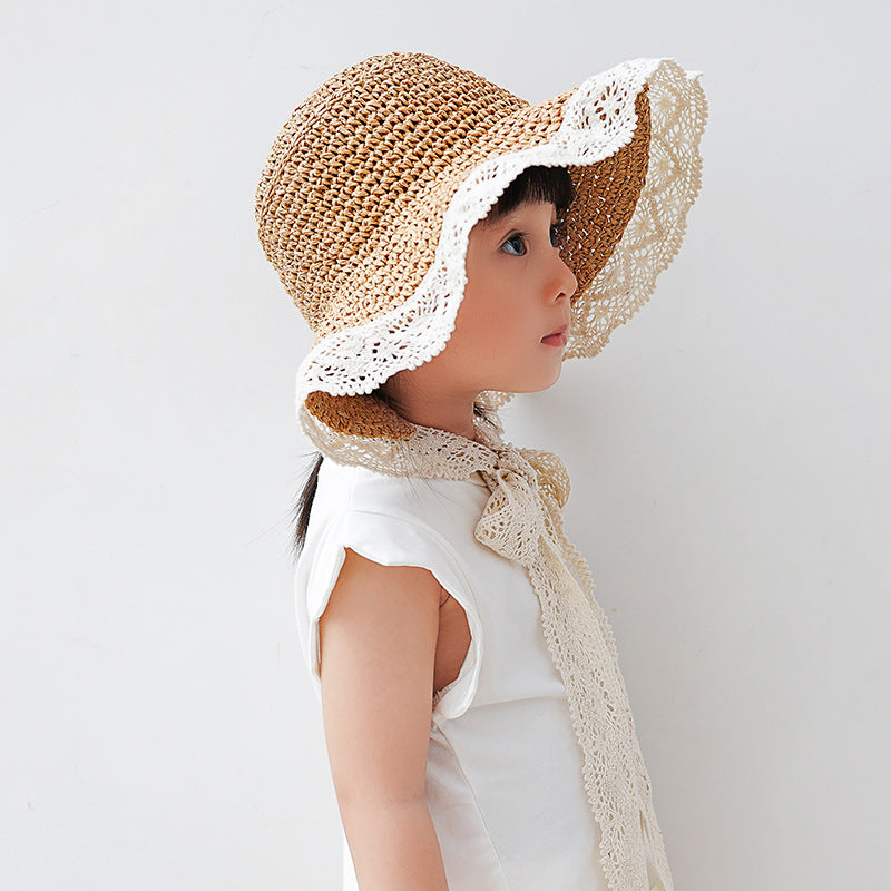 Straw Sun Hat for Women and Children
