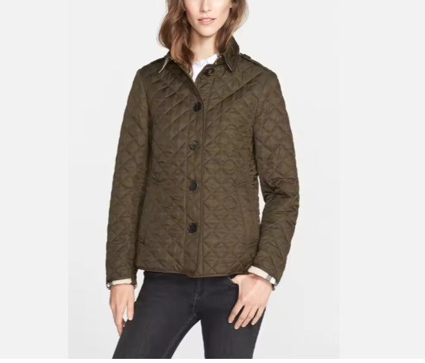 Fitted and warm cotton-padded jacket