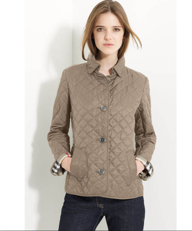 Fitted and warm cotton-padded jacket