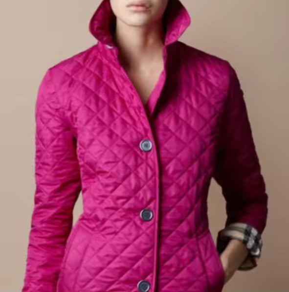 Fitted and warm cotton-padded jacket