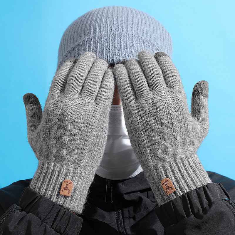 knitted gloves