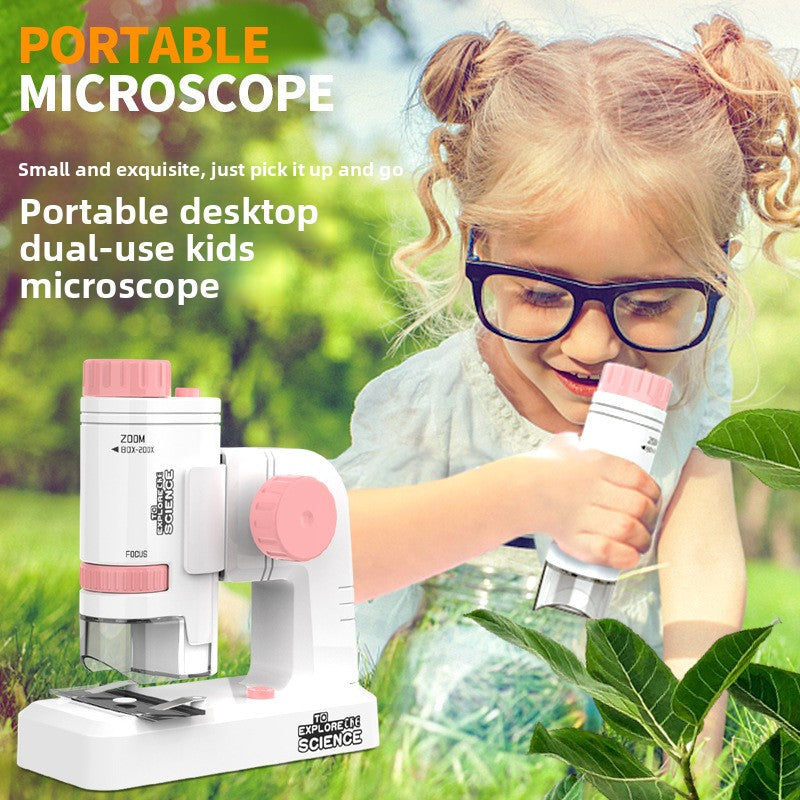 Mini Portable Microscope for Kids Science Exploration