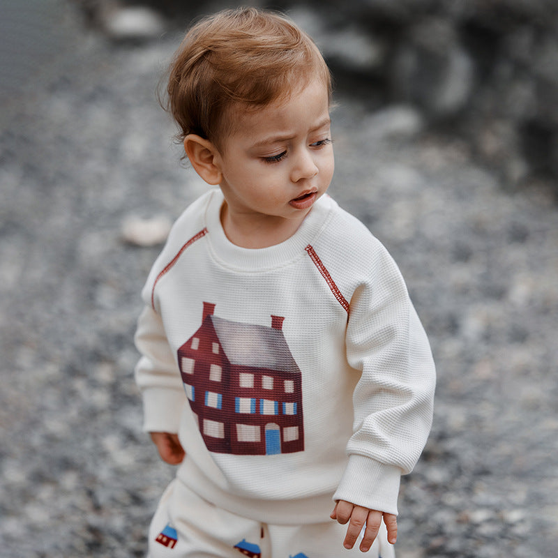 Cotton Baby Sweater Suit for Spring