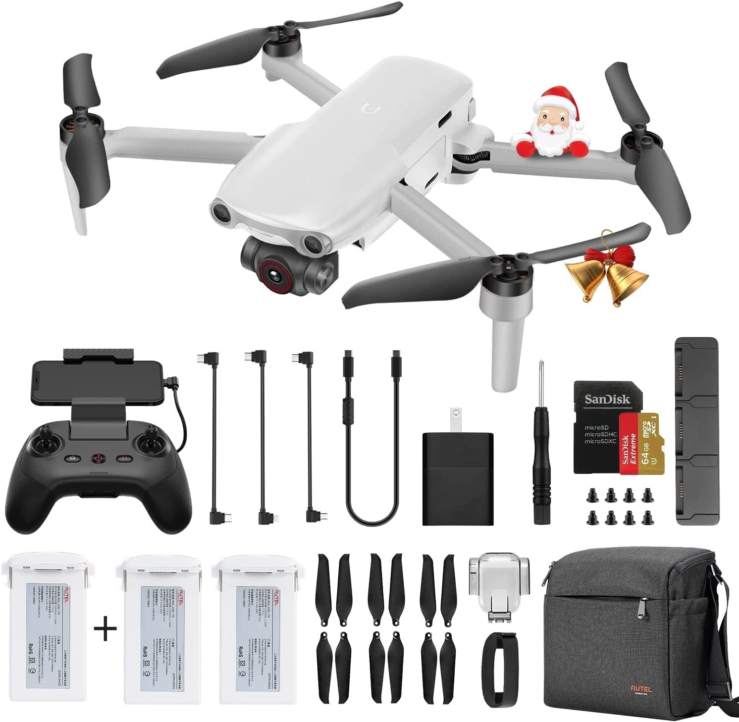 Discover the Robotics EVO Nano Plus Premium Bundle - Your Ultimate Mini Drone with 4K HDR Camera and 50 MP Photos in Stunning White