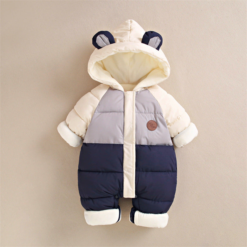 Baby Cotton-Padded Winter Jumpsuit