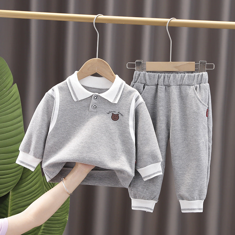 Boys' fall clothing pullover set
