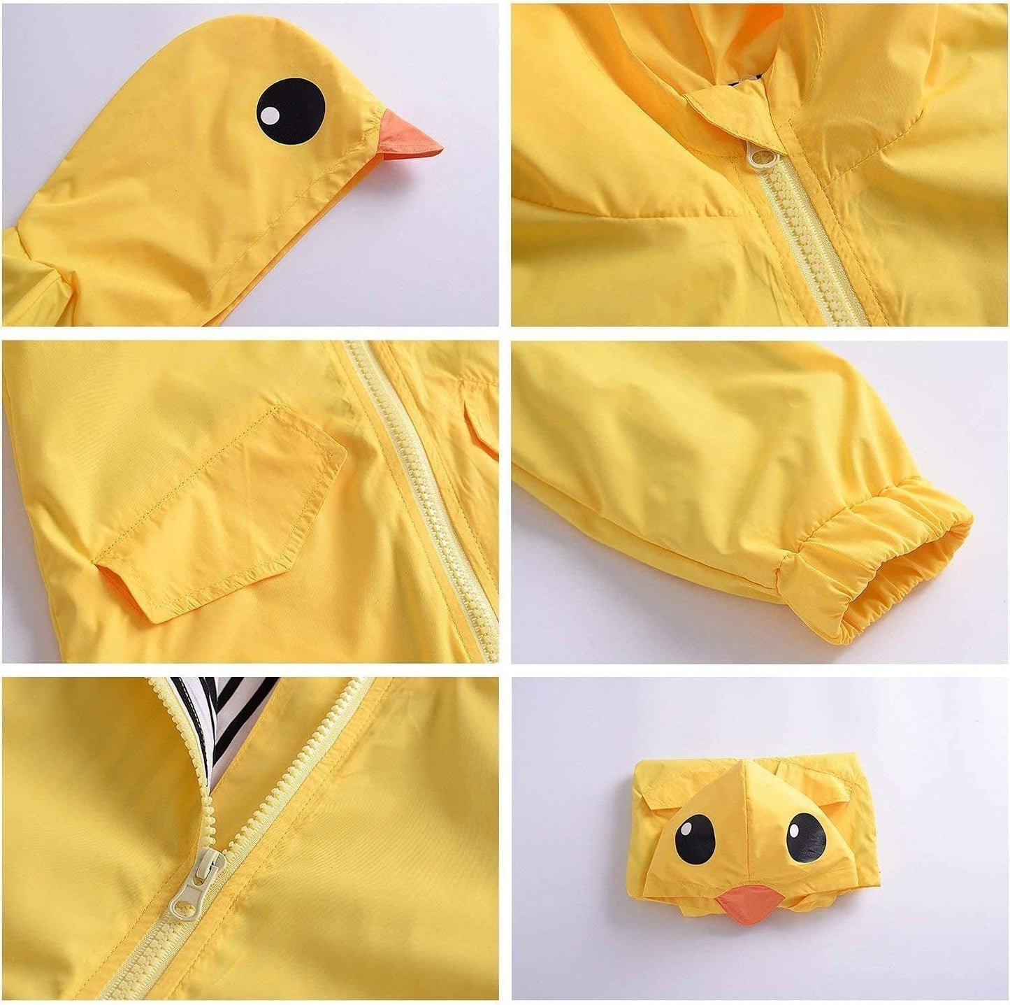 Adorable Duck - Themed Rain Jacket for Toddlers – Perfect for Rainy Days and Windy Weather! - Journey Must Haves
