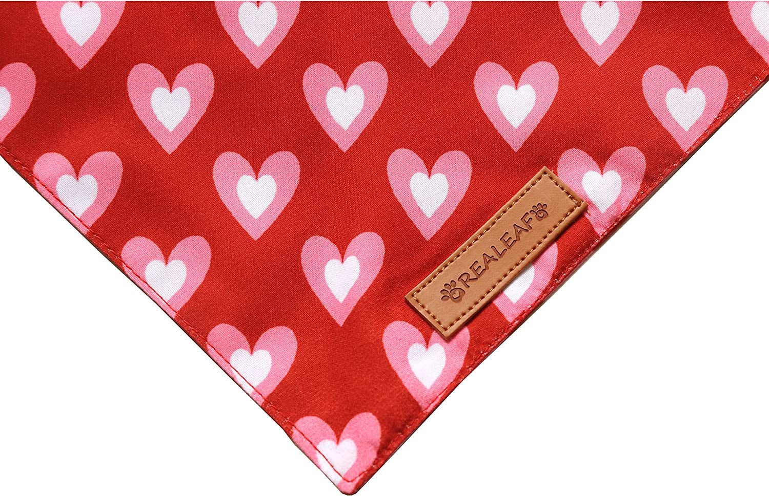 Adorable Love Dog Bandanas 2 Pack - Reversible Triangle Scarves for Valentine's Day & Mother's Day - Perfect for Medium to Large Dogs! - Journey Must Haves