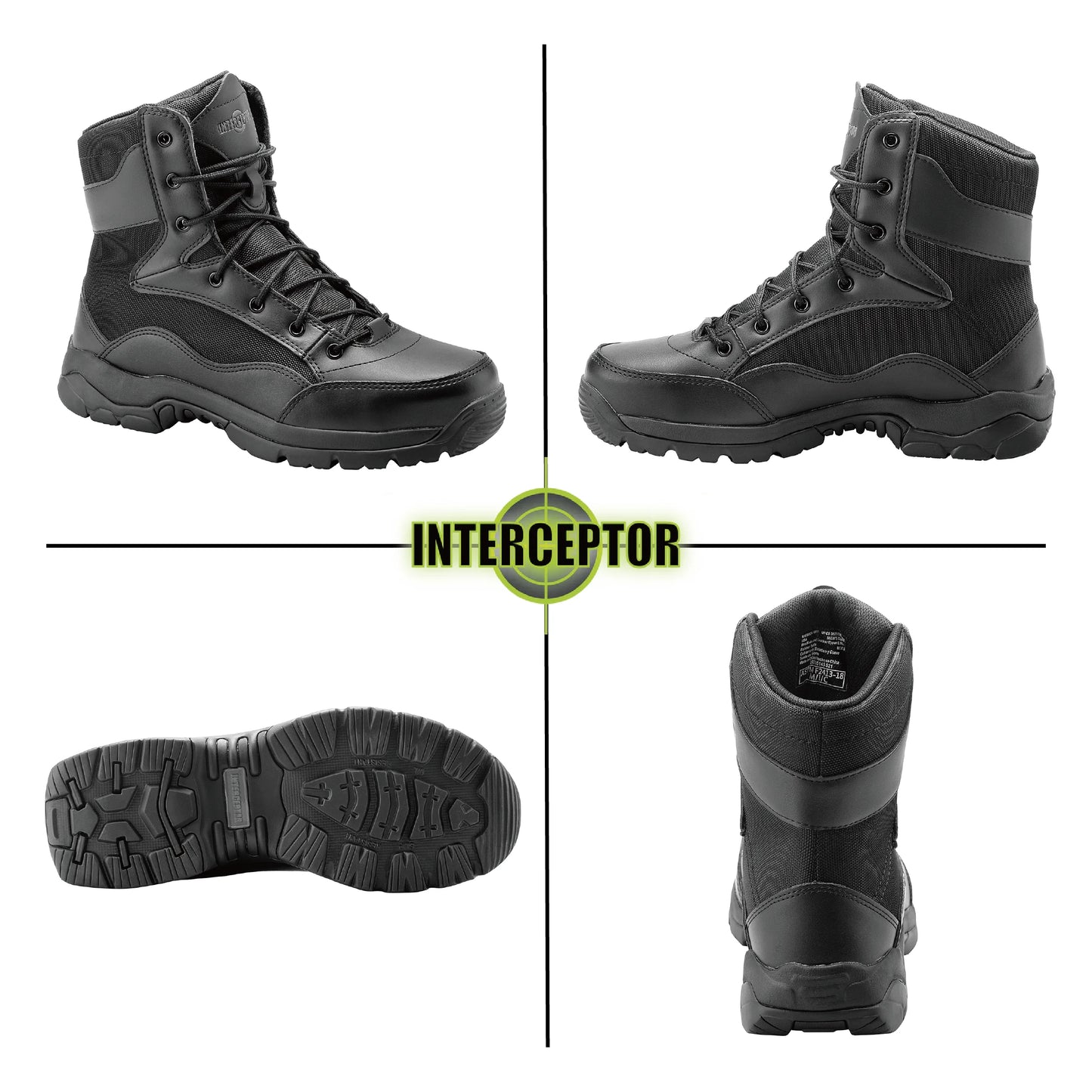 Men's Interceptor Force 8" Steel Toe Tactical Boots - Ultimate Comfort and Protection for Every Step
